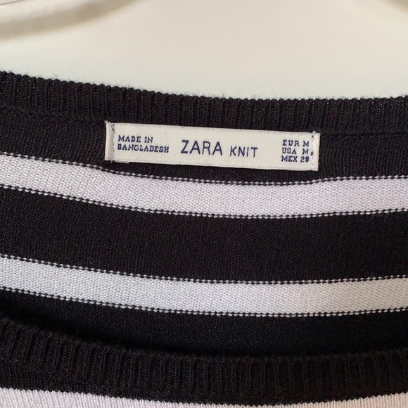 Zara Boatneck Striped Sweater - Picture 3 of 7